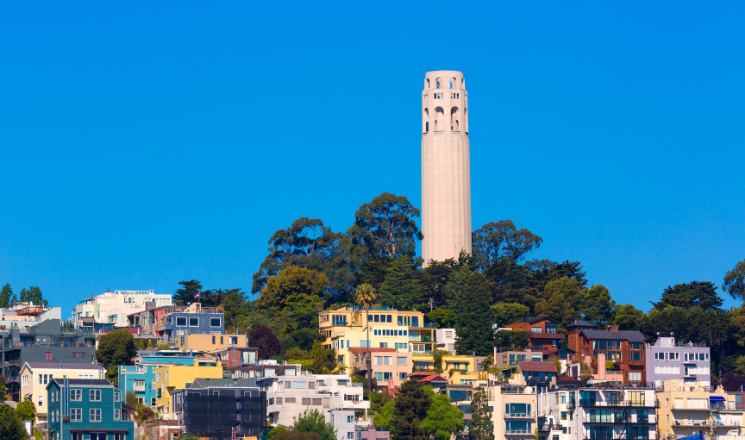 Stunning view of Coit Tower